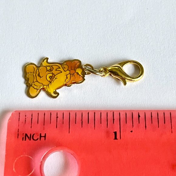 Vintage Miss Piggy Muppets Charm Zipper Pull Purse Clip On Signed Jim Henson - Picture 8 of 10